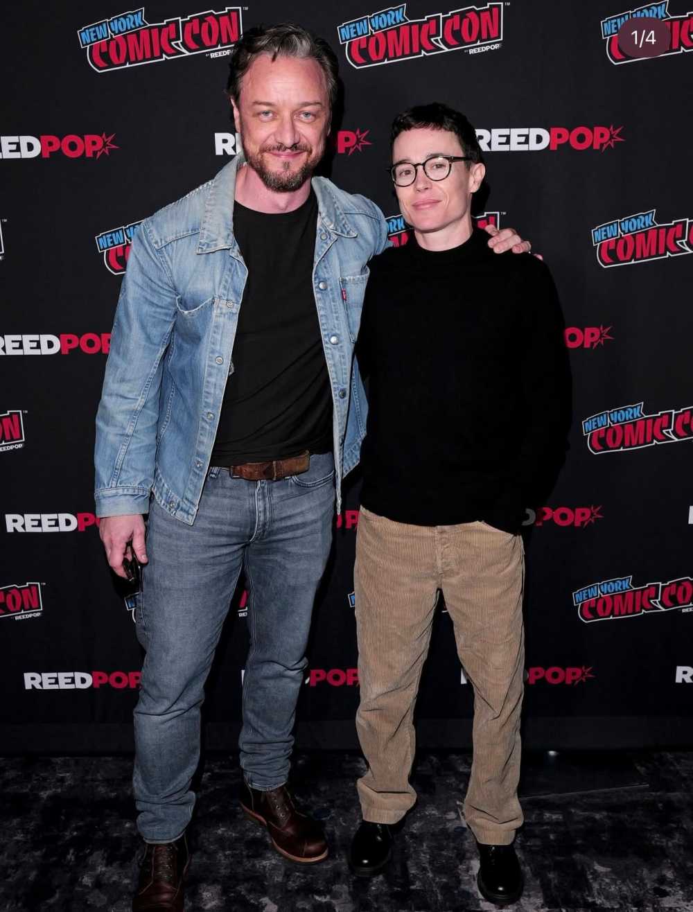 코믹콘에 참석한 제임스 맥어보이 엘리엇 페이지 근황 ㅎㄷㄷ