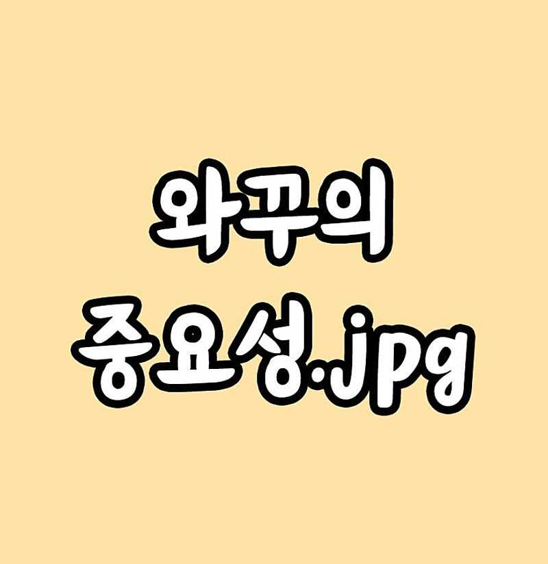 와꾸의 중요성,,
