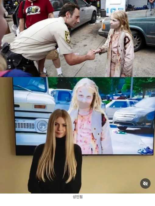 미드 워킹데드 첫 좀비 근황 . JPG
